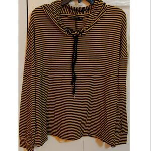 Women's Striped Hoodie Size 2X NWOT